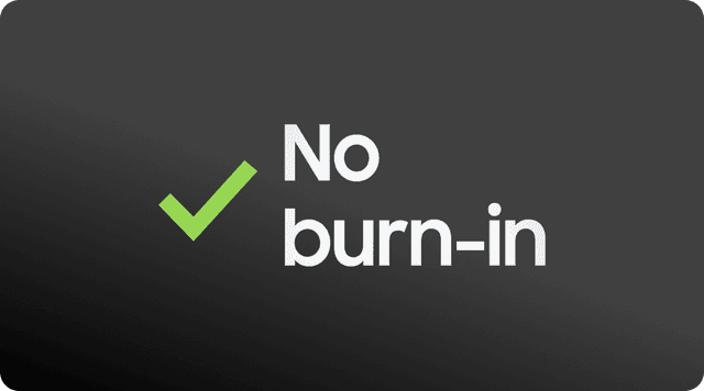 Samsung TV with a 10-year No Burn-in warranty